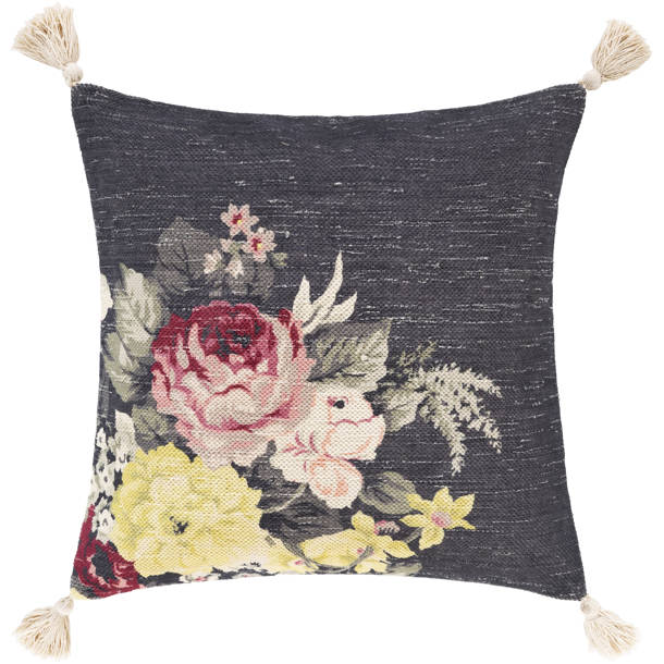 Textileish Floral Cotton Pillow Cover Wayfair